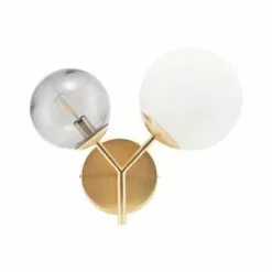 House Doctor Appliques Murales Et Spots Applique En Laiton Blanche Et Grise -Luminaires Soldes Boutique applique en laiton blanche et grise 4