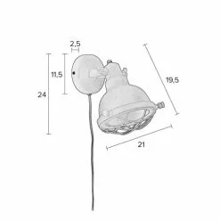 White Label Appliques Murales Et Spots Applique En Métal Gris -Luminaires Soldes Boutique applique en metal gris 5