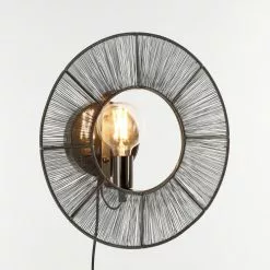 Mica Decorations Appliques Murales Et Spots Applique En Métal Noir D40 -Luminaires Soldes Boutique applique en metal noir d40 4