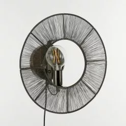 Mica Decorations Appliques Murales Et Spots Applique En Métal Noir D40 -Luminaires Soldes Boutique applique en metal noir d40 5