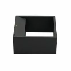 Dyberg Larsen Appliques Murales Et Spots Applique En Métal Noir Mat Et Verre, H 6 Cm D 13 Cm