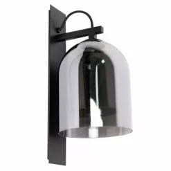 Keria Appliques Murales Et Spots Applique En Verre Et Métal Noir -Luminaires Soldes Boutique applique en verre et metal noir 2