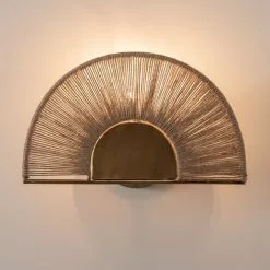 Maisons Du Monde Appliques Murales Et Spots Applique Filaire En Jute Et Métal Doré -Luminaires Soldes Boutique applique filaire en jute et metal dore 1000 9 20 210350 1