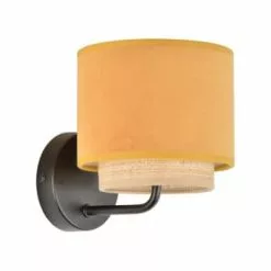 Corep Appliques Murales Et Spots Applique Métal Velours Et Raphia D15cm -Luminaires Soldes Boutique applique metal velours et raphia d15cm 3