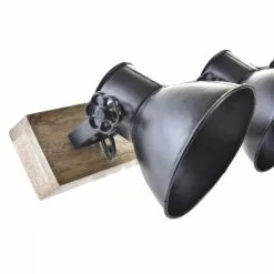 Wadiga Appliques Murales Et Spots Applique Murale Bois Et Métal Noir Triple 67x18x24cm -Luminaires Soldes Boutique applique murale bois et metal noir triple 67x18x24cm 2