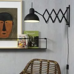 It's About Romi Appliques Murales Et Spots Applique Murale Déployante Acier Noir L50-85cm -Luminaires Soldes Boutique applique murale deployante acier noir l50 85cm 2