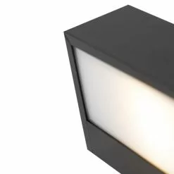 QAZQA Appliques Murales Et Spots Applique Murale En Aluminium Noir -Luminaires Soldes Boutique applique murale en aluminium noir 6