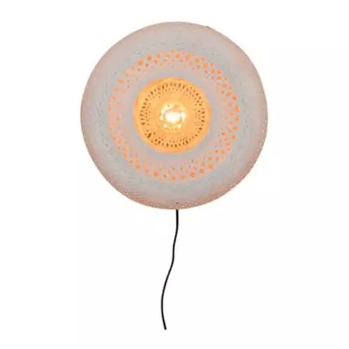 Good & Mojo Appliques Murales Et Spots Applique Murale En Bambou Blanc D40 1 Good & Mojo Appliques Murales Et Spots Applique Murale En Bambou Blanc D40