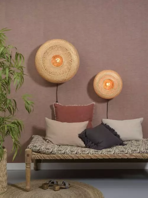 Good & Mojo Appliques Murales Et Spots Applique Murale En Bambou Naturel D60 3 Good & Mojo Appliques Murales Et Spots Applique Murale En Bambou Naturel D60 – Image 3