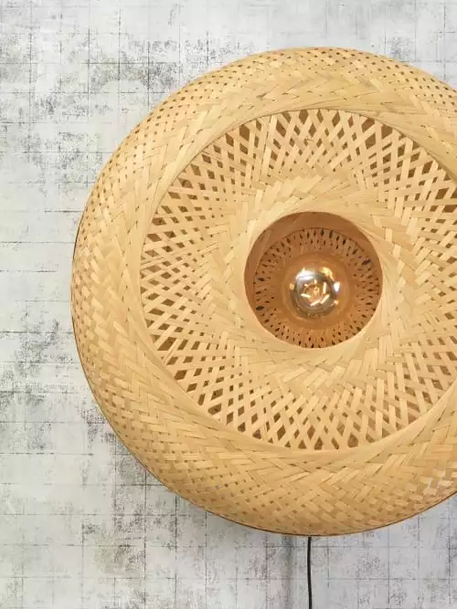 Good & Mojo Appliques Murales Et Spots Applique Murale En Bambou Naturel D60 4 Good & Mojo Appliques Murales Et Spots Applique Murale En Bambou Naturel D60 – Image 4