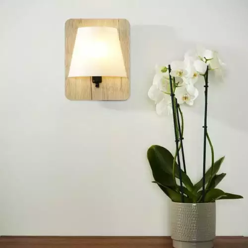 Lucide Appliques Murales Et Spots Applique Murale En Bois Clair Et Polypropylène H25cm 2 Lucide Appliques Murales Et Spots Applique Murale En Bois Clair Et Polypropylène H25cm – Image 2