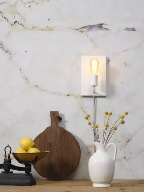 It's About Romi Appliques Murales Et Spots Applique Murale En Métal Blanc H25cm 3 It's About Romi Appliques Murales Et Spots Applique Murale En Métal Blanc H25cm – Image 3