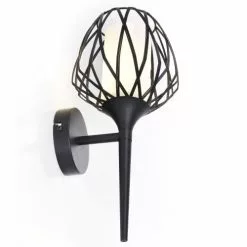 Keria Appliques Murales Et Spots Applique Murale En Métal Noir 9 Keria Appliques Murales Et Spots Applique Murale En Métal Noir -Luminaires Soldes Boutique applique murale en metal noir 3