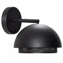 Hubsch Appliques Murales Et Spots Applique Murale En Métal Noir Ronde -Luminaires Soldes Boutique applique murale en metal noir ronde 2