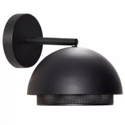 Hubsch Appliques Murales Et Spots Applique Murale En Métal Noir Ronde