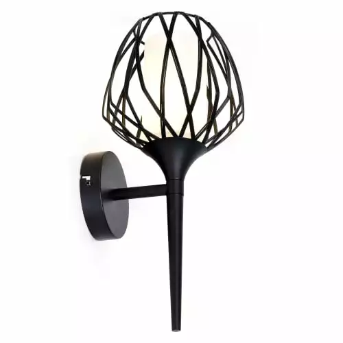 Keria Appliques Murales Et Spots Applique Murale En Métal Noir 1 Keria Appliques Murales Et Spots Applique Murale En Métal Noir