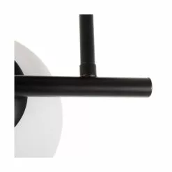 Ixia Appliques Murales Et Spots Applique Murale Métal Noir Et Globe En Verre Dépoli Blanc -Luminaires Soldes Boutique applique murale metal noir et globe en verre depoli blanc 3