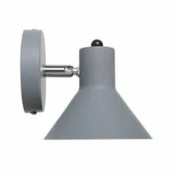 Wadiga Appliques Murales Et Spots Applique Murale Ronde En Métal Gris 13x15,5x14cm -Luminaires Soldes Boutique applique murale ronde en metal gris 13x15 5x14cm 3