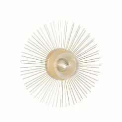 Maisons Du Monde Appliques Murales Et Spots Applique Murale Soleil, En Métal Doré Et Verre