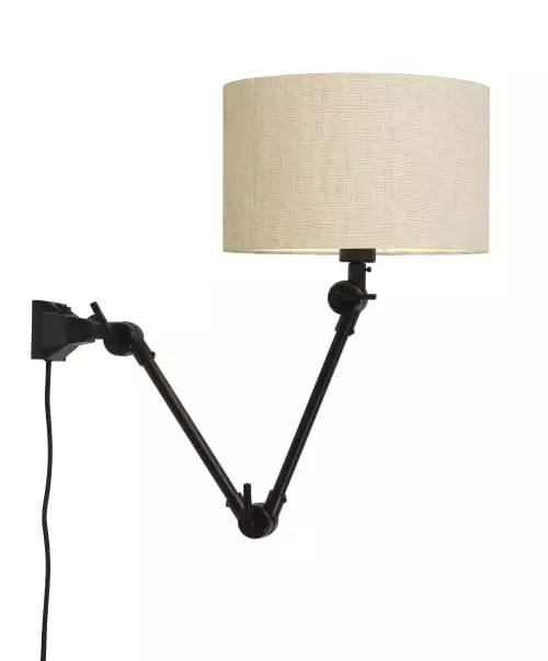 It's About Romi Appliques Murales Et Spots Applique Noire 2 Bras Et Abat-jour L80cm 2 It's About Romi Appliques Murales Et Spots Applique Noire 2 Bras Et Abat-jour L80cm – Image 2