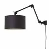 It's About Romi Appliques Murales Et Spots Applique Noire 2 Bras Et Abat-jour Noir L80cm
