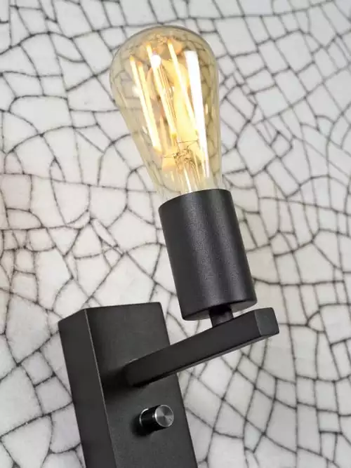 It's About Romi Appliques Murales Et Spots Applique Noire Avec Tablette H25cm 5 It's About Romi Appliques Murales Et Spots Applique Noire Avec Tablette H25cm – Image 5