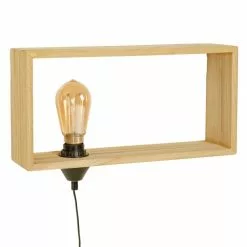 Sampa Helios Appliques Murales Et Spots Applique Ou Lampe à Poser étagère En Bois L42cm -Luminaires Soldes Boutique applique ou lampe a poser etagere en bois l42cm 3