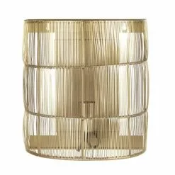 Maisons Du Monde Appliques Murales Et Spots Applique Tressé En Fines Lanières De Métal Doré