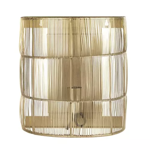 Maisons Du Monde Appliques Murales Et Spots Applique Tressé En Fines Lanières De Métal Doré 1 Maisons Du Monde Appliques Murales Et Spots Applique Tressé En Fines Lanières De Métal Doré