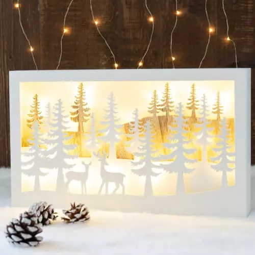 Maisons Du Monde Décorations Lumineuses De Noël Déco De Noël Lumineuse Décor Coloris Blanc Et Naturel 2 Maisons Du Monde Décorations Lumineuses De Noël Déco De Noël Lumineuse Décor Coloris Blanc Et Naturel – Image 2