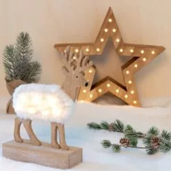 Maisons Du Monde Décorations à Poser De Noël Déco De Noël Lumineuse Renne Coloris écru Et Naturel -Luminaires Soldes Boutique deco de noel lumineuse renne coloris ecru et naturel 1000 10 10 197261 2