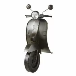 Maisons Du Monde Guirlandes Et Décorations Lumineuses Déco Murale Lumineuse Scooter En Métal Noir 53x123
