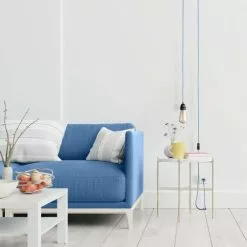 Hoopzi Suspensions Fil électrique En Tissu Luminaire Bleu Ciel 4,5m 8 Hoopzi Suspensions Fil électrique En Tissu Luminaire Bleu Ciel 4,5m -Luminaires Soldes Boutique fil electrique en tissu luminaire bleu ciel 4 5m 2