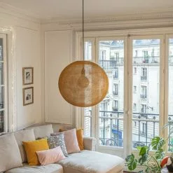 La Case De Cousin Paul Suspensions Globe Light XL Tabac Ø 50cm -Luminaires Soldes Boutique globe light xl tabac oe 50cm 2