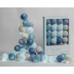 La Case De Cousin Paul Guirlandes Et Décorations Lumineuses Guirlande Lumineuse Bleue Et Grise -Luminaires Soldes Boutique guirlande lumineuse bleue et grise 2