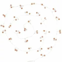 Maisons Du Monde Guirlandes Et Décorations Lumineuses Guirlande Lumineuse En Verre Marron L180 - Lot De 2