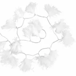Maisons Du Monde Guirlandes Et Cimiers Guirlande Lumineuse Plumes Blanches L200
