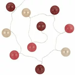 Maisons Du Monde Guirlandes Et Décorations Lumineuses Guirlande Lumineuse Rose, Violet Et Doré 10 LED L180