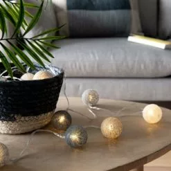 Maisons Du Monde Guirlandes Et Décorations Lumineuses Guirlande Lumineuse Tricolore 20 LED L360 -Luminaires Soldes Boutique guirlande lumineuse tricolore 20 led l360 1000 11 35 227913 4