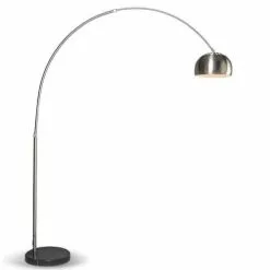 QAZQA Lampadaires Lampadaire Ă Arc En Acier Inoxydable Acier