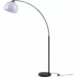 ATHM DESIGN Lampadaires Lampadaire Abat Jour Blanc Acrylique Pied Métal -Luminaires Soldes Boutique lampadaire abat jour blanc acrylique pied metal 2