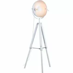 ATHM DESIGN Lampadaires Lampadaire Abat Jour Blanc Pieds Métal -Luminaires Soldes Boutique lampadaire abat jour blanc pieds metal 3
