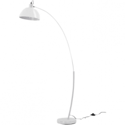 ATHM DESIGN Lampadaires Lampadaire Abat Jour Et Pied Métal Blanc