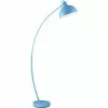 ATHM DESIGN Lampadaires Lampadaire Abat Jour Et Pied Métal Bleu