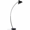 ATHM DESIGN Lampadaires Lampadaire Abat Jour Et Pied Métal Noir