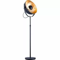 ATHM DESIGN Lampadaires Lampadaire Abat Jour Et Pied Métal Noir -Luminaires Soldes Boutique lampadaire abat jour et pied metal noir 18