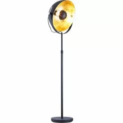 ATHM DESIGN Lampadaires Lampadaire Abat Jour Et Pied Métal Noir -Luminaires Soldes Boutique lampadaire abat jour et pied metal noir 19