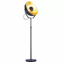 ATHM DESIGN Lampadaires Lampadaire Abat Jour Et Pied Métal Noir -Luminaires Soldes Boutique lampadaire abat jour et pied metal noir 20