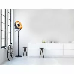ATHM DESIGN Lampadaires Lampadaire Abat Jour Et Pied Métal Noir -Luminaires Soldes Boutique lampadaire abat jour et pied metal noir 21