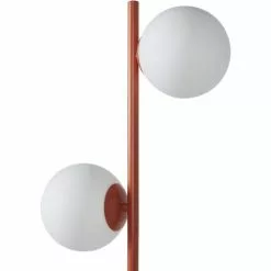 ATHM DESIGN Lampadaires Lampadaire Abat Jour Verre Pied Metal Brossé Marron -Luminaires Soldes Boutique lampadaire abat jour verre pied metal brosse marron 2